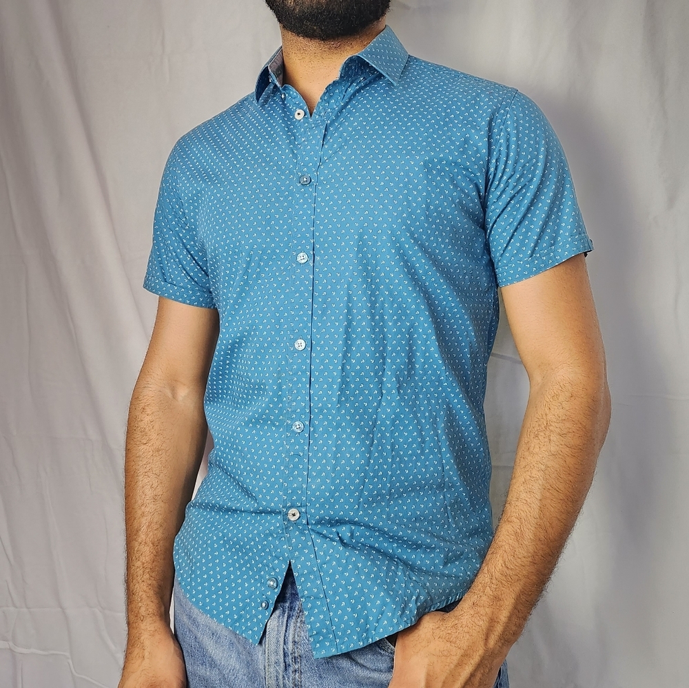 Blue Button-Down Shirt
